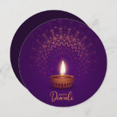 ハッピー・ディワリ シーズンカード (正面/裏面)