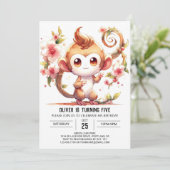 ハッピー デジタル モンキー バースデー 招待状 (スタンド正面)