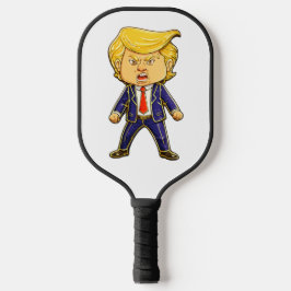 ハッピー トランプ ラペル ピン ちびキャラ カートゥーン おもしろ ミーム ポップ ピックルボールラケット