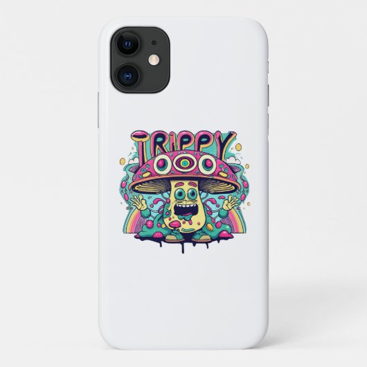 ハッピー トリッピー マッシュルーム Case-Mate iPhoneケース (裏面)