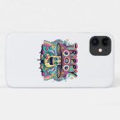 ハッピー トリッピー マッシュルーム Case-Mate iPhoneケース (裏面(横))