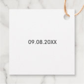 ハッピー・トレイルズ ギフトタグ, ナッツ＆トレイルミックス タグ, クラフト フェイバータグ (裏面)