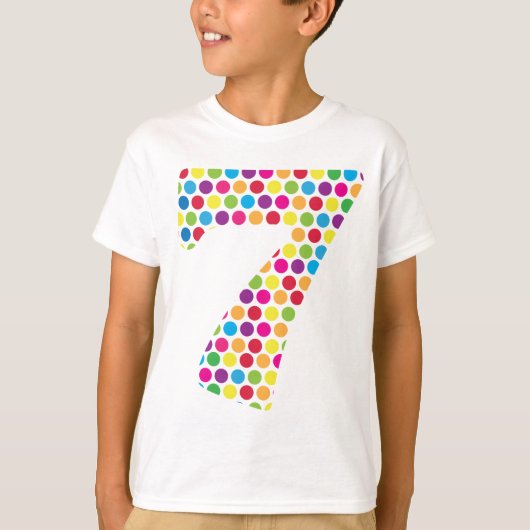 ハッピー・ドット – 7 Tシャツ (正面)