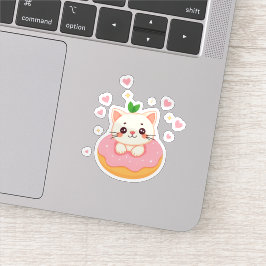 ハッピー ドーナッツ キティ シール