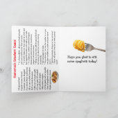 ハッピー・ナショナル・スパゲッティ・デー | 1月4日 カード (内部)