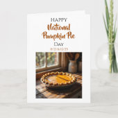ハッピー・ナショナル・パンプキンパイ・デーのレシピ カード (正面)