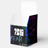 ハッピー・ニューイヤー2019ポップ・アートのカラーがキューブを支持 フェイバーボックス (オープン)