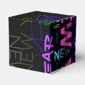 ハッピー・ニューイヤー2019ポップ・アートのカラーがキューブを支持 フェイバーボックス (裏面サイド)