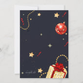 ハッピー·ニューイヤー·フェスティブ·招待状 招待状 (裏面)