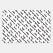 ハッピー·ニューイヤー·レッド·ブラック·イエロー·文字 ラッピングペーパーシート (正面3)