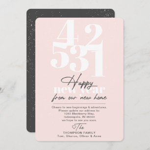 ハッピー・ニューイヤー・赤面・カウントダウン引越しのお知らせ シーズンカード