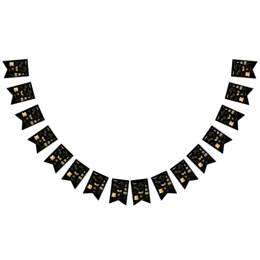 ハッピー・ニュー・イヤー GB バンティング バナー (全)