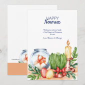 ハッピー ノウルズ フィッシュ ボウル グリーティング カード (正面/裏面)