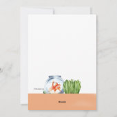 ハッピー ノウルズ フィッシュ ボウル グリーティング カード (裏面)