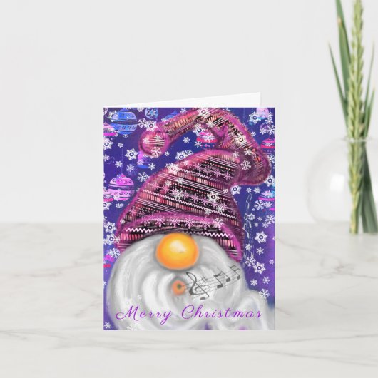 ハッピー・ノーム・クリスマスカード ノートカード (正面)