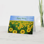 ハッピー・ノールーズ、ひまわり畑 シーズンカード (正面)