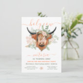 ハッピー ハイランド カウ フラワーバースデーパーティー 招待状 (スタンド正面)