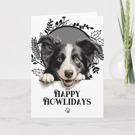 ハッピー・ハウリデイズ ボーダー・コリー 犬 クリスマス (正面)