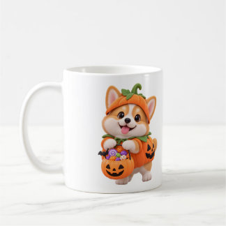 ハッピー ハウルウィーン かわいい パンプキン コーギー ハロウィン マグカップ