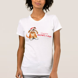 ハッピー・ハウル・デイズ クリスマス犬歌唱Tシャツ Tシャツ