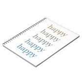 ハッピー ハッピー ノートブック (左側)