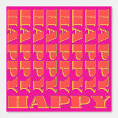 ハッピー ハッピー フクシア 壁紙 (正面)