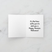 ハッピー ハミー ハロウィン カード (内部)