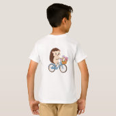 ハッピー・ハリネズミ・ライド Tシャツ (裏面フル)