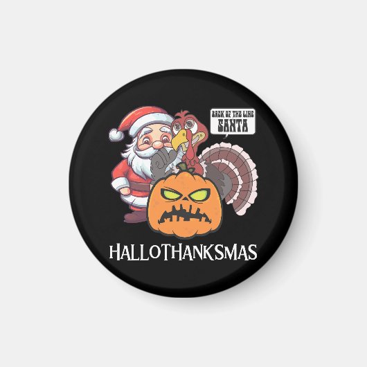 ハッピー ハロウィンサンクスギビング マグネット (正面)
