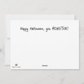 ハッピー・ハロウィン、あなたモンスター! シーズンカード (裏面)