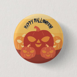 ハッピー ハロウィン! かぼちゃ 缶バッジ