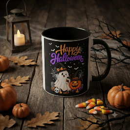 ハッピー ハロウィン かわいい おばけ パンプキン スプーキー マグカップ