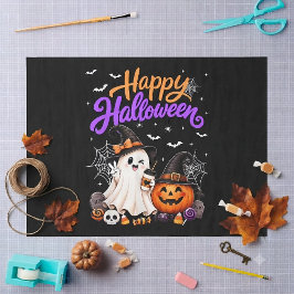 ハッピー ハロウィン かわいい おばけ パンプキン スプーキー 薄葉紙