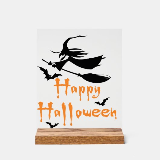 ハッピー ハロウィン アクリルサイン (正面)