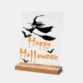 ハッピー ハロウィン アクリルサイン (傾斜)