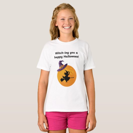 ハッピー・ハロウィン・ウィッチ！ Tシャツ (正面フル)