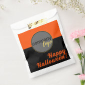 ハッピー ハロウィン オレンジ ブラック カラー ビジネス ロゴ フェイバーバッグ (封をした状態)