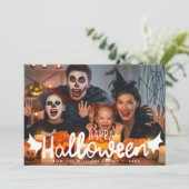 ハッピー ハロウィン カスタム 写真 ハロウィン カード (スタンド正面)