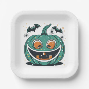 ハッピー ハロウィン！カボチャをくり抜こう！ ペーパープレート