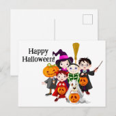 ハッピー ハロウィン キッズ ポストカード (正面/裏面)