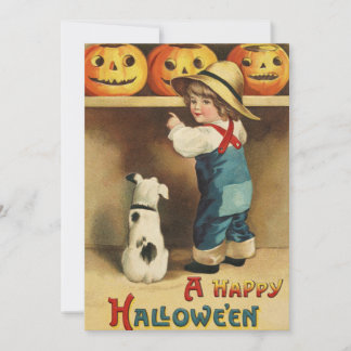 ハッピー ハロウィン グリーティング デザイン シーズンカード