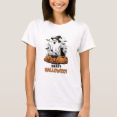 ハッピー ハロウィン ゴースト Tシャツ (正面)