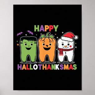 ハッピー ハロウィン サンクスギビング クリスマス ハッピー ハロ ポスター