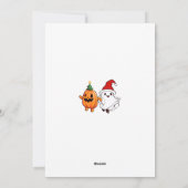 ハッピー ハロウィン サンクス マス シーズンカード (裏面)