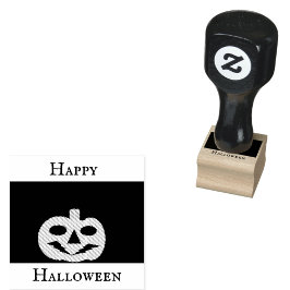 ハッピー ハロウィン ジャックオーランタン ゴム印