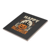 ハッピー ハロウィン ジャック オ ランタン 幽霊城 タイル (側面)