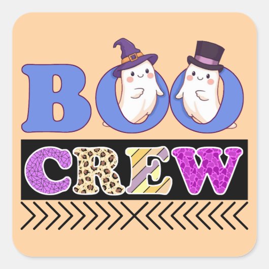 ハッピー・ハロウィン スクエアシール (正面)