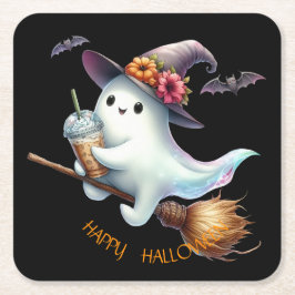 ハッピー ハロウィン スクエアペーパーコースター