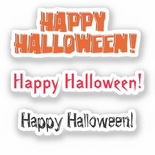 ハッピー・ハロウィン スクラップブック シール (正面)