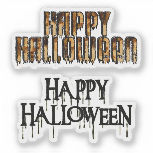 ハッピー ハロウィン スクラップ ブック シール (正面)